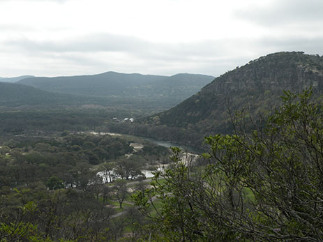 Frio River view from mountain