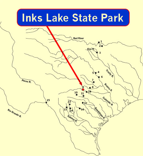 Map Inks Lake State Park